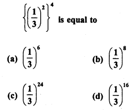 RD Sharma Class 8 Solutions Chapter 2 Powers MCQS 20