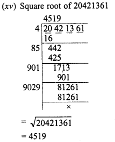 RD Sharma Class 8 Solutions Chapter 3 Squares and Square Roots Ex 3.5 6