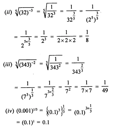 RD Sharma Class 9 Solutions Chapter 2 Exponents of Real Numbers Ex 2.2 Q2.3