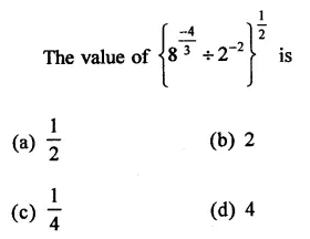 RD Sharma Class 9 Solutions Chapter 2 Exponents of Real Numbers MCQS Q16.1