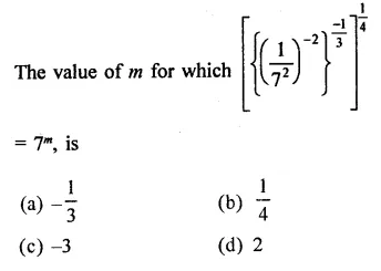 RD Sharma Class 9 Solutions Chapter 2 Exponents of Real Numbers MCQS Q20.1