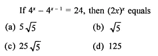 RD Sharma Class 9 Solutions Chapter 2 Exponents of Real Numbers MCQS Q28.1