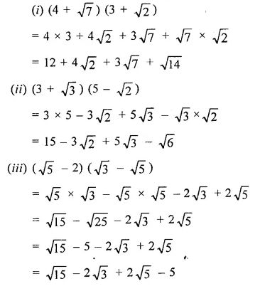 RD Sharma Class 9 Solutions Chapter 3 Rationalisation Ex 3.1 Q2.1