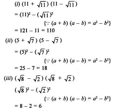 RD Sharma Class 9 Solutions Chapter 3 Rationalisation Ex 3.1 Q3.1