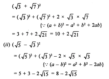 RD Sharma Class 9 Solutions Chapter 3 Rationalisation Ex 3.1 Q4.1