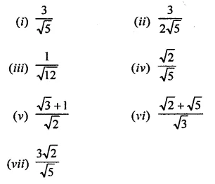 RD Sharma Class 9 Solutions Chapter 3 Rationalisation Ex 3.2 Q1.1