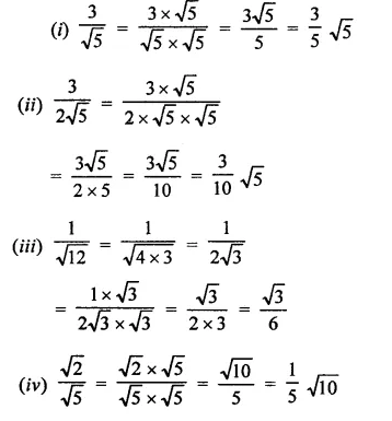 RD Sharma Class 9 Solutions Chapter 3 Rationalisation Ex 3.2 Q1.2