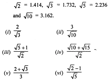 RD Sharma Class 9 Solutions Chapter 3 Rationalisation Ex 3.2 Q2.1