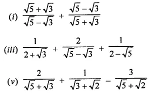 RD Sharma Class 9 Solutions Chapter 3 Rationalisation Ex 3.2 Q5.1