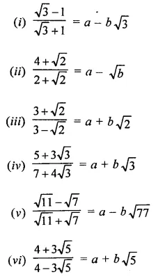 RD Sharma Class 9 Solutions Chapter 3 Rationalisation Ex 3.2 Q6.1