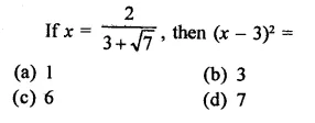 RD Sharma Class 9 Solutions Chapter 3 Rationalisation MCQS Q10.1
