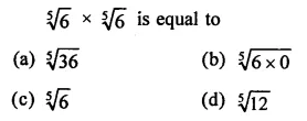 RD Sharma Class 9 Solutions Chapter 3 Rationalisation MCQS Q2.1