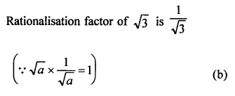 RD Sharma Class 9 Solutions Chapter 3 Rationalisation MCQS Q3.2