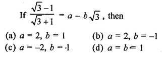 RD Sharma Class 9 Solutions Chapter 3 Rationalisation MCQS Q6.1