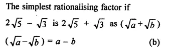 RD Sharma Class 9 Solutions Chapter 3 Rationalisation MCQS Q9.2