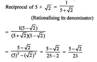 RD Sharma Class 9 Solutions Chapter 3 Rationalisation VSAQS Q2.1