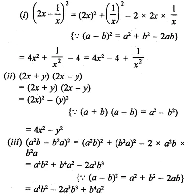 Rd Sharma Class 9 Solutions Chapter 4 Algebraic Identities Ex 4 1