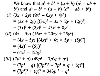 RD Sharma Class 9 Solutions Chapter 4 Algebraic Identities Ex 4.4 Q1.2