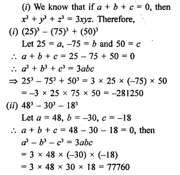 RD Sharma Class 9 Solutions Chapter 4 Algebraic Identities Ex 4.5 Q2.2
