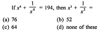 RD Sharma Class 9 Solutions Chapter 4 Algebraic Identities MCQS Q16.1