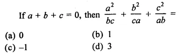 RD Sharma Class 9 Solutions Chapter 4 Algebraic Identities MCQS Q20.1