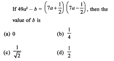 RD Sharma Class 9 Solutions Chapter 4 Algebraic Identities MCQS Q27.1