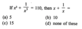 RD Sharma Class 9 Solutions Chapter 4 Algebraic Identities MCQS Q6.1