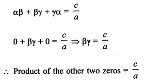RS Aggarwal Class 10 Solutions Chapter 2 Polynomials MCQS 13