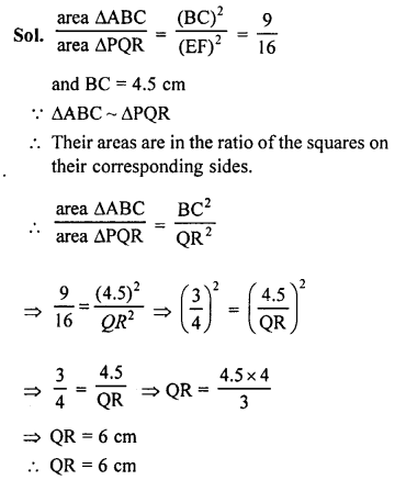 RS Aggarwal Class 10 Solutions Chapter 4 Triangles Ex 4C 3