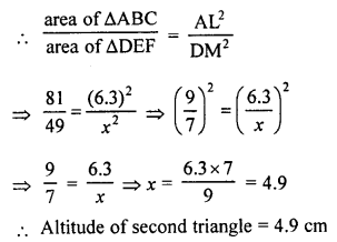 RS Aggarwal Class 10 Solutions Chapter 4 Triangles Ex 4C 8