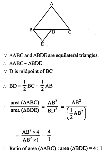 RS Aggarwal Class 10 Solutions Chapter 4 Triangles MCQS 31