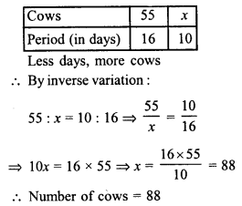 RD Sharma Class 8 Solutions Chapter 10 Direct and Inverse variations Ex 10.2 27