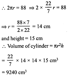 RD Sharma Class 8 Solutions Chapter 22 Mensuration III Ex 22.2 3