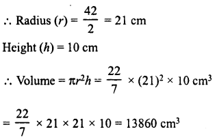 RD Sharma Class 8 Solutions Chapter 22 Mensuration III Ex 22.2 7