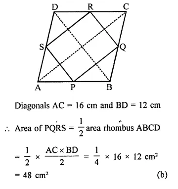 RD Sharma Class 9 Solutions Chapter 14 Quadrilaterals MCQS Q7.1