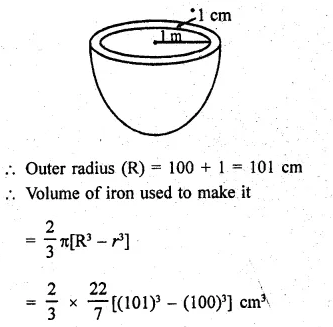 RD Sharma Class 9 Solutions Chapter 21 Surface Areas and Volume of a Sphere Ex 21.2 22.1