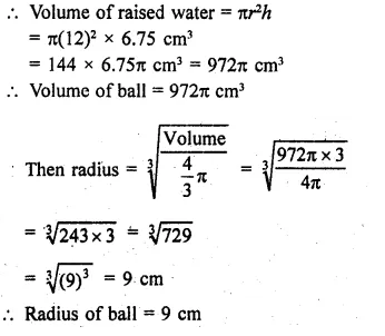 RD Sharma Class 9 Solutions Chapter 21 Surface Areas and Volume of a Sphere Ex 21.2 27.1