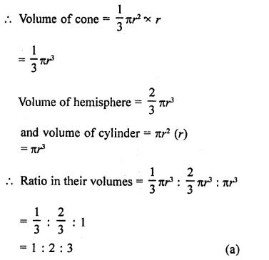 RD Sharma Class 9 Solutions Chapter 21 Surface Areas and Volume of a Sphere MCQS 15.1