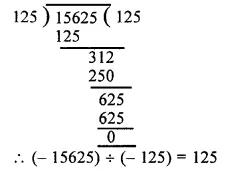 RS Aggarwal Class 6 Solutions Chapter 4 Integers Ex 4E 1.1