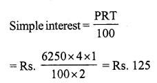 RS Aggarwal Class 7 Solutions Chapter 12 Simple Interest Ex 12B 1