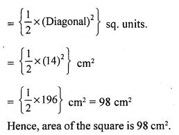 RS Aggarwal Class 7 Solutions Chapter 20 Mensuration CCE Test Paper 7