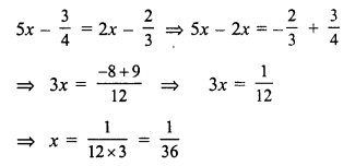 RS Aggarwal Class 7 Solutions Chapter 7 Linear Equations in One Variable Ex 7C 1