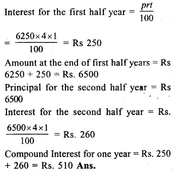 RS Aggarwal Class 8 Solutions Chapter 11 Compound Interest Ex 11A 7.1