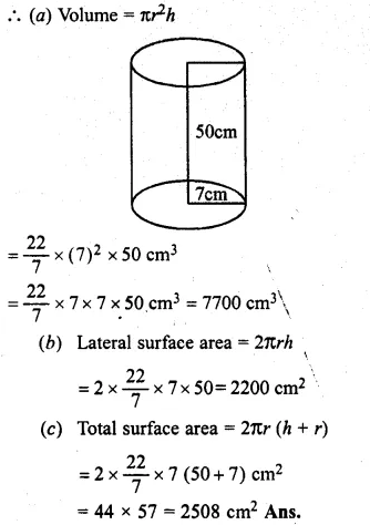 RS Aggarwal Class 8 Solutions Chapter 20 Volume and Surface Area of Solids Ex 20B 1.1