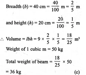 RS Aggarwal Class 8 Solutions Chapter 20 Volume and Surface Area of Solids Ex 20C 10.1