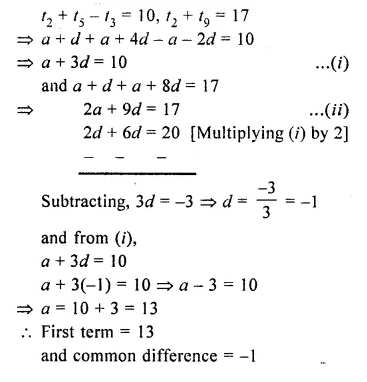 Selina Concise Mathematics Class 10 ICSE Solutions Chapter 10 Arithmetic Progression Ex 10A Q13.1