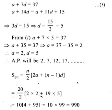 Selina Concise Mathematics Class 10 ICSE Solutions Chapter 10 Arithmetic Progression Ex 10C Q11.1