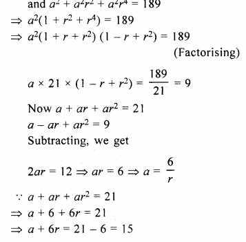 Selina Concise Mathematics Class 10 ICSE Solutions Chapter 11 Geometric Progression Additional Questions Q8.1