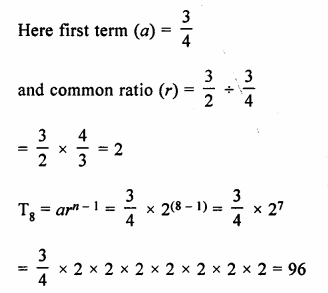 Selina Concise Mathematics Class 10 ICSE Solutions Chapter 11 Geometric Progression Ex 11A Q4.1