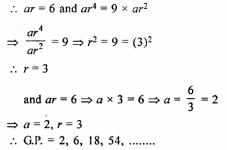 Selina Concise Mathematics Class 10 ICSE Solutions Chapter 11 Geometric Progression Ex 11B Q7.1